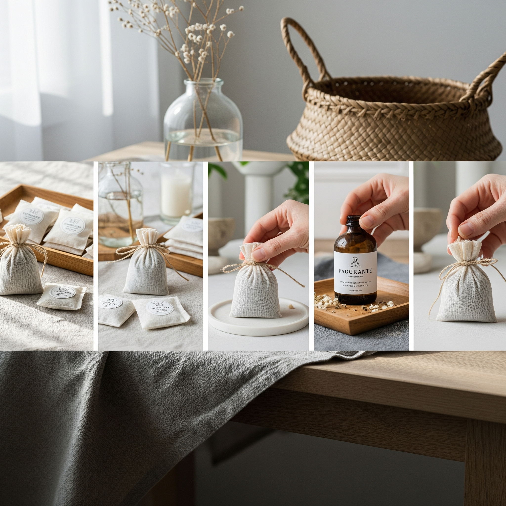 ถุงหอมวางคู่กับดอกไม้แห้ง