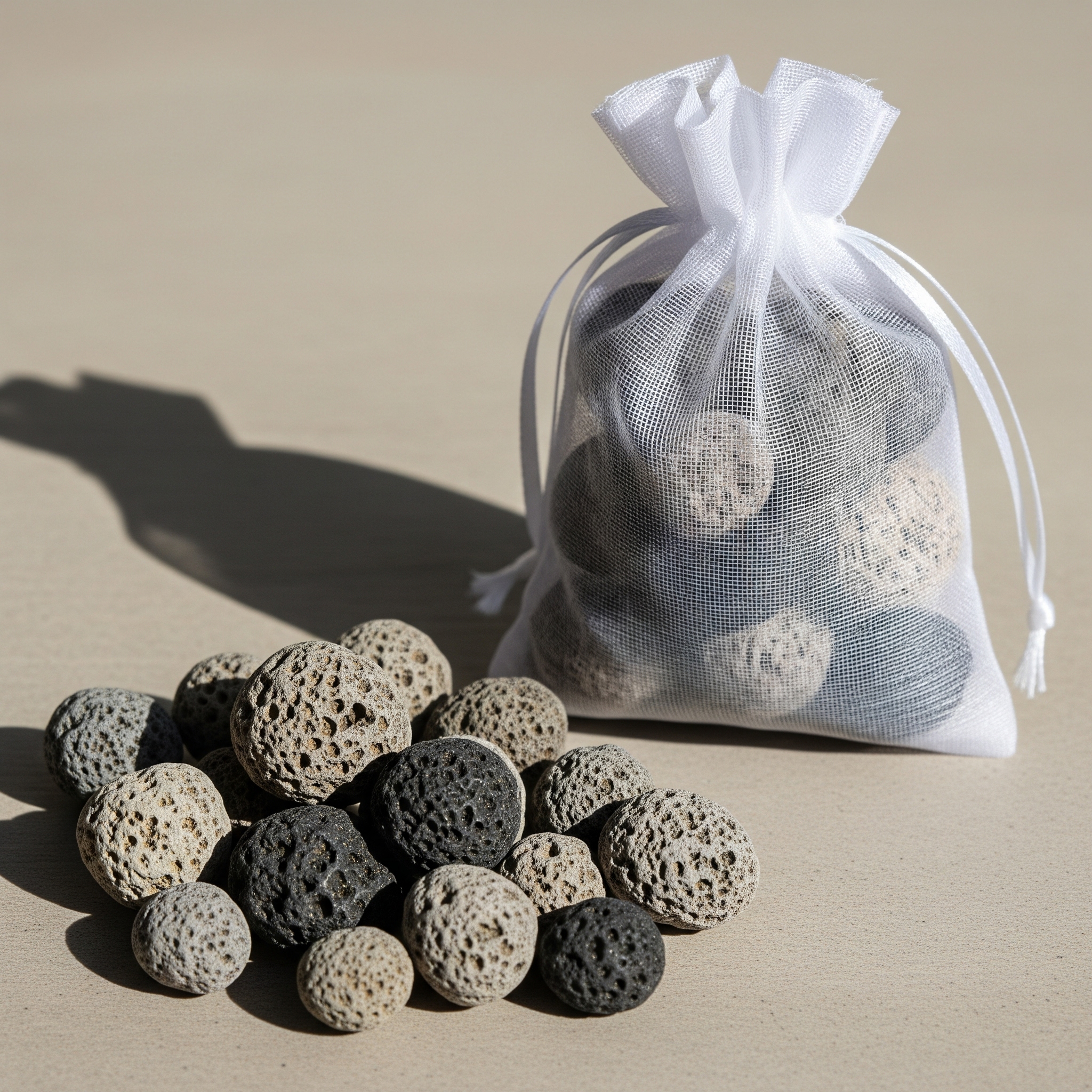 หินภูเขาไฟธรรมชาติสำหรับถุงหอม